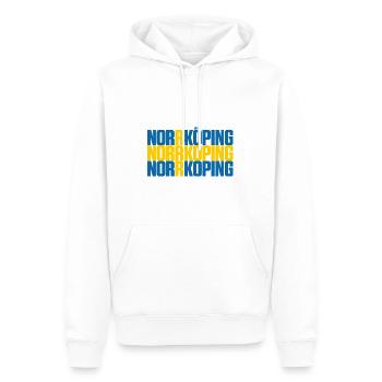 Norrköping Schweden Fahne - Männer Premium Bio Hoodie - Weiß - Vorne - Nico (187cm)