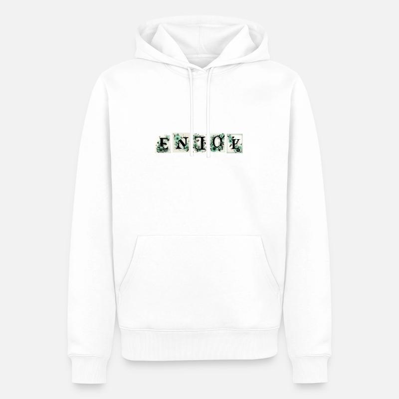 Profitez de la nature - Sweat à capuche Premium bio Homme - blanc