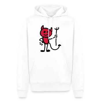 Kleiner Teufel - Männer Premium Bio Hoodie - Weiß - Vorne - Nico (187cm)