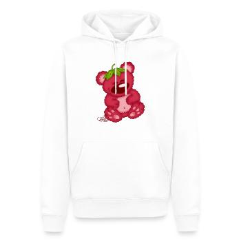 Himbärchen - Männer Premium Bio Hoodie - Weiß - Vorne - Nico (187cm)