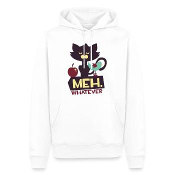 Katze - Vogel - Tiere Haustier niedlich - whatever - Männer Premium Bio Hoodie - Weiß - Vorne - Nico (187cm)