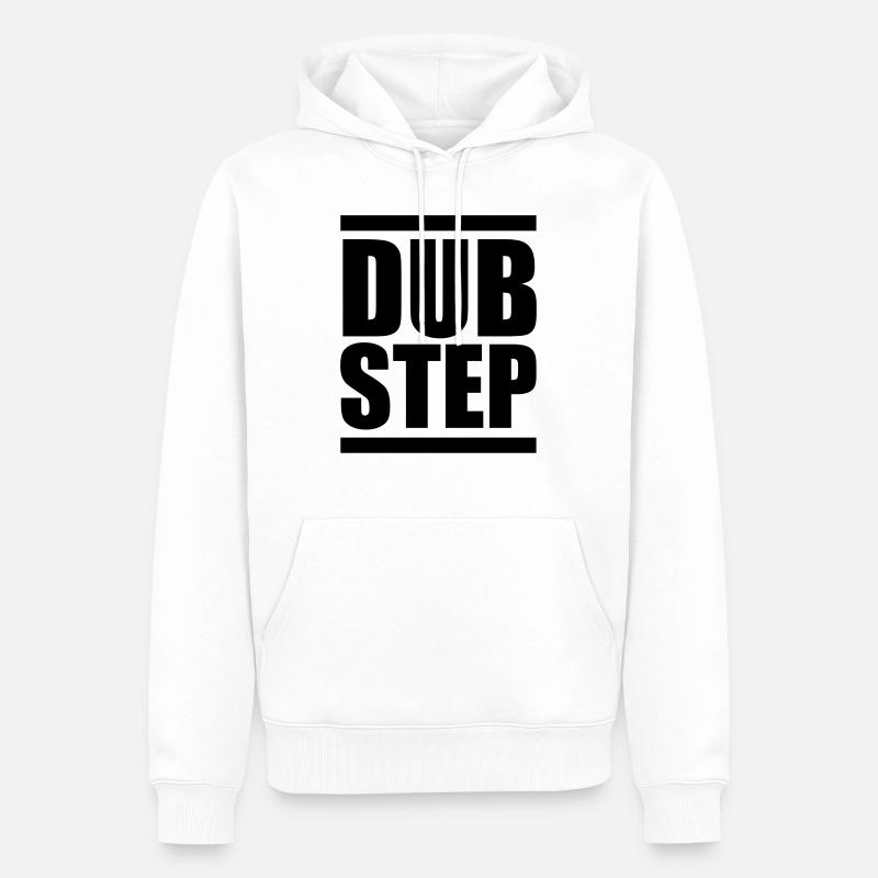 Dubstep - Sweat à capuche Premium bio Homme - blanc
