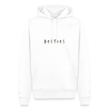 Besties - Männer Premium Bio Hoodie - Weiß - Vorne - Nico (187cm)