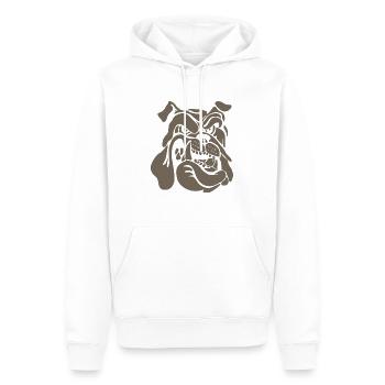 Bulldogge Hundefreund Hund - Männer Premium Bio Hoodie - Weiß - Vorne - Nico (187cm)