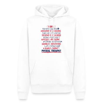 Physiothérapeute cadeau de fango de thérapie physique - Sweat à capuche Premium bio Homme - blanc - Devant - Nico (187cm)
