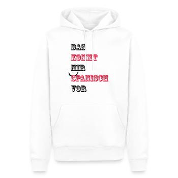 Das kommt mir Spanisch vor - Männer Premium Bio Hoodie - Weiß - Vorne - Nico (187cm)