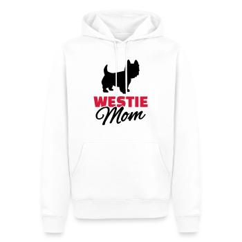 Westie Mom - Sweat à capuche Premium bio Homme - blanc - Devant - Nico (187cm)