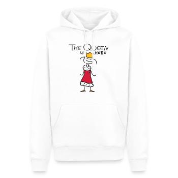 The Queen - Sweat à capuche Premium bio Homme - blanc - Devant - Nico (187cm)