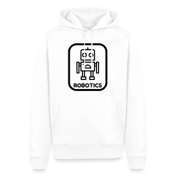 Robotik / Roboter / Robot / Robotics - Männer Premium Bio Hoodie - Weiß - Vorne - Nico (187cm)