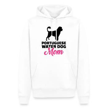 Portugiesischer Wasserhund - Männer Premium Bio Hoodie - Weiß - Vorne - Nico (187cm)