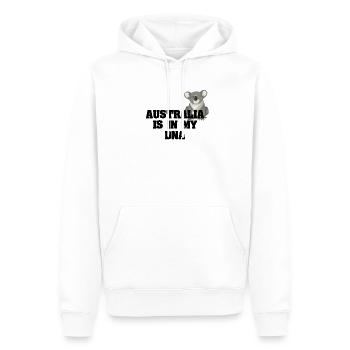 Australien ist in meiner DNA australisch - Männer Premium Bio Hoodie - Weiß - Vorne - Nico (187cm)