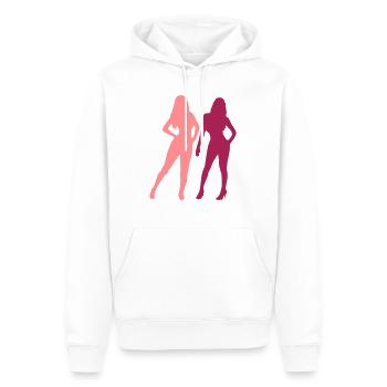 Sexy 2 Frauen - Männer Premium Bio Hoodie - Weiß - Vorne - Nico (187cm)