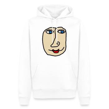 the beauty - Männer Premium Bio Hoodie - Weiß - Vorne - Nico (187cm)