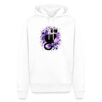 Cat - Men’s Premium Organic Hoodie - white - Front - Nico (187cm)