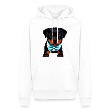 Chiot Rottweiler Chien Rottweiler Puppy Dogs - Sweat à capuche Premium bio Homme - blanc - Devant - Nico (187cm)