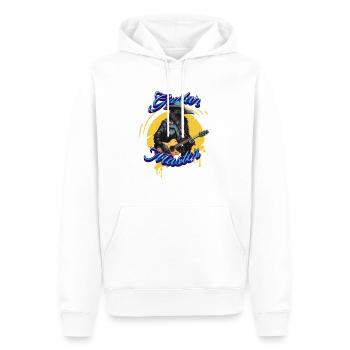Rock Raven T Shirt - Guitar Master - Sweat à capuche Premium bio Homme - blanc - Devant - Nico (187cm)