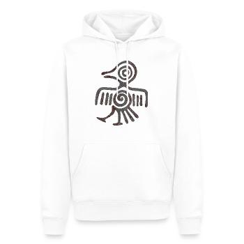 Maya Mexique Aztèque Mexicain Tribar Crâne Indien Inca - Sweat à capuche Premium bio Homme - blanc - Devant - Nico (187cm)