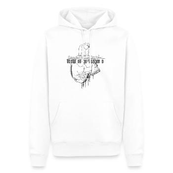 Ours polaire // Changement climatique // Illustration - Sweat à capuche Premium bio Homme - blanc - Devant - Nico (187cm)