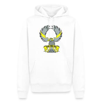 adler veni vidi vici - Männer Premium Bio Hoodie - Weiß - Vorne - Nico (187cm)