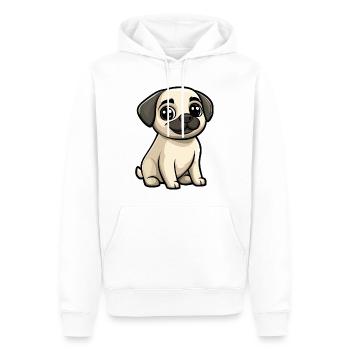 Kangal chien bande dessinée mignon - Sweat à capuche Premium bio Homme - blanc - Devant - Nico (187cm)