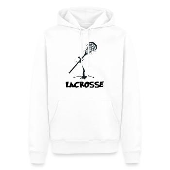 lacrosse lacrosseteam lacrosse-spieler - Männer Premium Bio Hoodie - Weiß - Vorne - Nico (187cm)