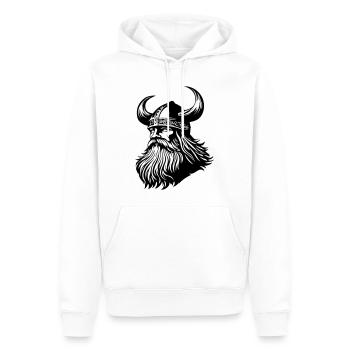Wikinger Krieger Odin - Männer Premium Bio Hoodie - Weiß - Vorne - Nico (187cm)