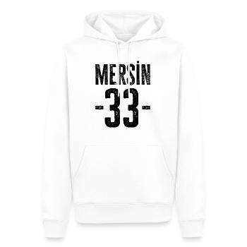 Stolze Türken aus Mersin – Zahl 33 - Männer Premium Bio Hoodie - Weiß - Vorne - Nico (187cm)