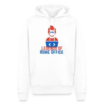 Legends of Desktop Hintergrund 2 - Männer Premium Bio Hoodie - Weiß - Vorne - Nico (187cm)