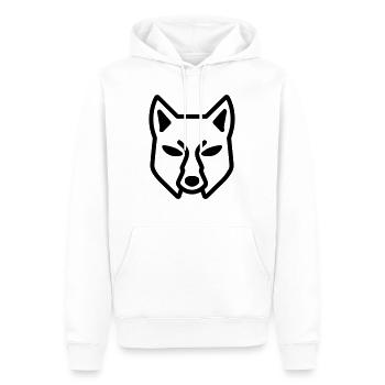 Fuchs - Männer Premium Bio Hoodie - Weiß - Vorne - Nico (187cm)