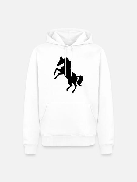 Ross - Männer Premium Bio Hoodie - Weiß