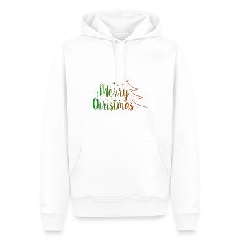 Joyeux Noël - Sweat à capuche Premium bio Homme - blanc - Devant - Nico (187cm)