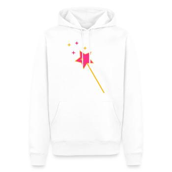 Zauberstab - Männer Premium Bio Hoodie - Weiß - Vorne - Nico (187cm)