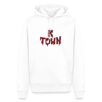 K Town - Männer Premium Bio Hoodie - Weiß - Vorne - Nico (187cm)