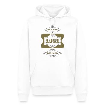 1951 - Männer Premium Bio Hoodie - Weiß - Vorne - Nico (187cm)