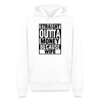 wife - Männer Premium Bio Hoodie - Weiß - Vorne - Nico (187cm)