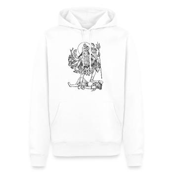 sacred shirt #002 - Men’s Premium Organic Hoodie - white - Front - Nico (187cm)