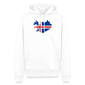 Island - Männer Premium Bio Hoodie - Weiß - Vorne - Nico (187cm)