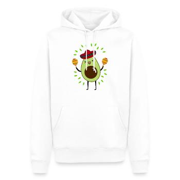 Avocat Mexique - Sweat à capuche Premium bio Homme - blanc - Devant - Nico (187cm)