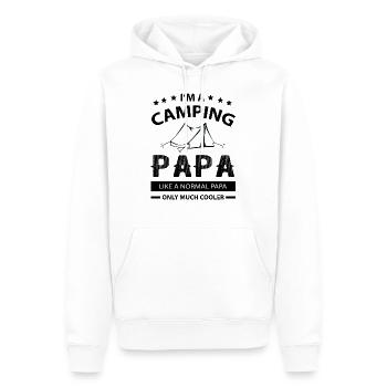 I’M A Camping Papa like A Normal Papa only much - Sweat à capuche Premium bio Homme - blanc - Devant - Nico (187cm)