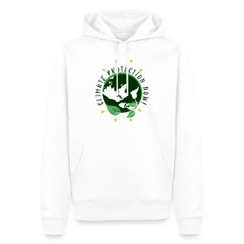 Protection de l'environnement Conservation de la nature - Sweat à capuche Premium bio Homme - blanc - Devant - Nico (187cm)