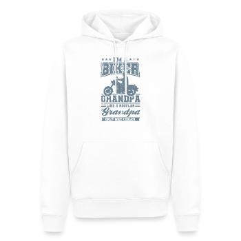 Ich Bin Ein Biker Opa Motorrad Fahrer Geschenk - Männer Premium Bio Hoodie - Weiß - Vorne - Nico (187cm)