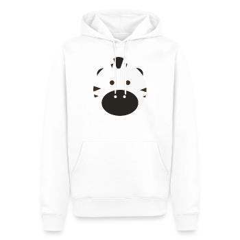 Pop-Art Comic Retro Vintage Kid Kiddy Zebra Circle - Männer Premium Bio Hoodie - Weiß - Vorne - Nico (187cm)