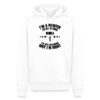 Maler und Lackierer Malerin Lackiererin Malen - Männer Premium Bio Hoodie - Weiß - Vorne - Nico (187cm)