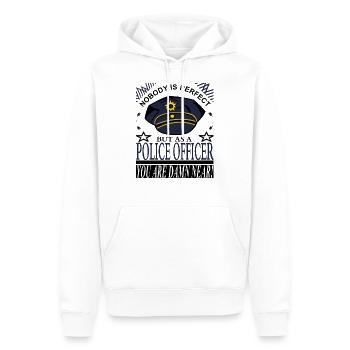 Police officer police - Men’s Premium Organic Hoodie - white - Front - Nico (187cm)