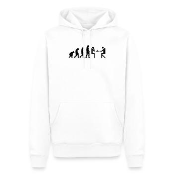 Evolution Schach Schachbrett schachmatt Shirt - Männer Premium Bio Hoodie - Weiß - Vorne - Nico (187cm)