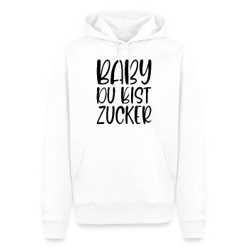 Baby You're Sugar Sweet Declaration of Love Gift - Men’s Premium Organic Hoodie - white - Front - Nico (187cm)
