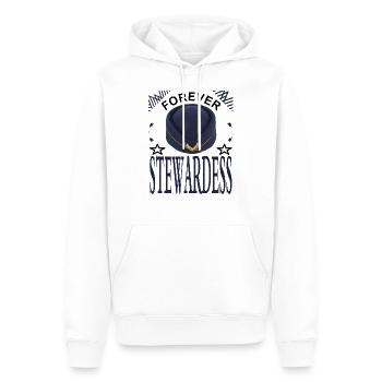 Hôtesse de l'air pour toujours hôtesse de l'air - Sweat à capuche Premium bio Homme - blanc - Devant - Nico (187cm)