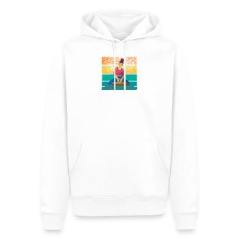 Pottery potters wheel potter handmade vintage - Men’s Premium Organic Hoodie - white - Front - Nico (187cm)