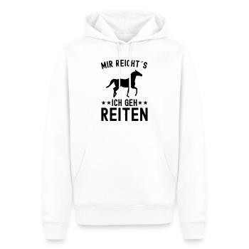 Mir Reichts Ich Geh Reiten Pferde Pferd Reiter - Männer Premium Bio Hoodie - Weiß - Vorne - Nico (187cm)