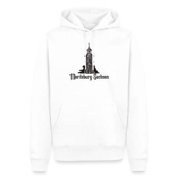 Moritzburg Leuchtturm Lighthouse Saxe - Sweat à capuche Premium bio Homme - blanc - Devant - Nico (187cm)